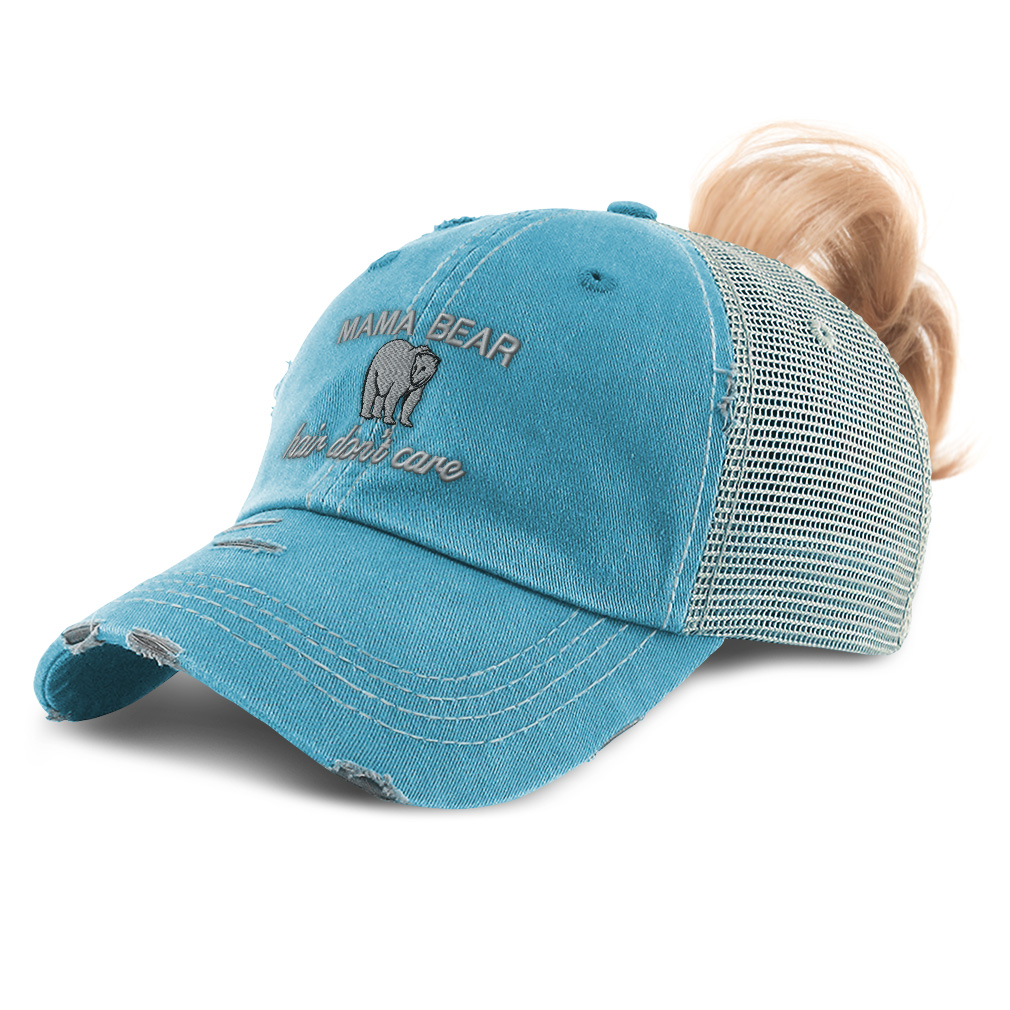 Mama Hats For Women Go All Out 'Mama Bear' Embroidered Dad Hat